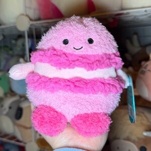 Bumbumz SugarBumz 5” Micah the Pink Macaron Stuffed Soft Bean Plush